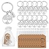 RIVIEVAL Set de 12 regalos para profesores – Llavero Árbol de la Vida con tarjeta de agradecimiento para guardería, primaria, secundaria, jubilación o despedida