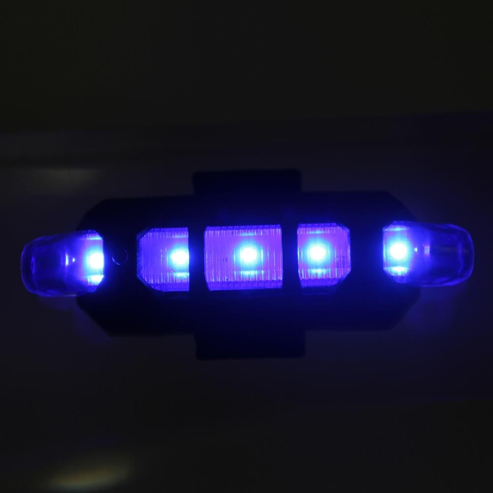 Luci Posteriori LED Per Biciclette Da 5 Led | Acquisti Online Su
