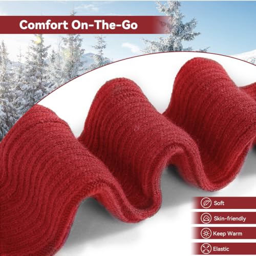 Image of Passionbility Leg Warmers for Women 80s, Ribbed Knit Long Socks Leg Warmer