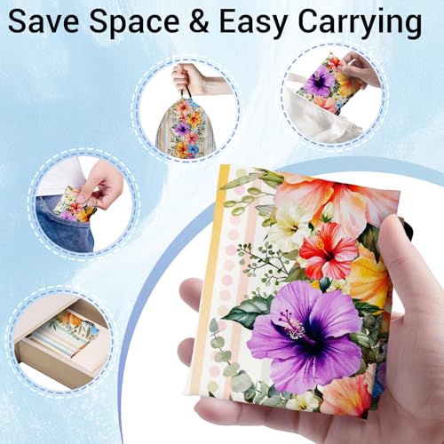 Image of Hibiscus Flowers Gymnastics Grip Bag Small Drawstring Gym Bag for Gymnasts Dancer Holding