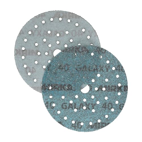 Mirka Galaxy epoxy sandpaper 150mm Hook & Loop grit 40 for sanding epoxy resin wood, epoxy, rivertable / 50 pcs sanding discs - Image 3