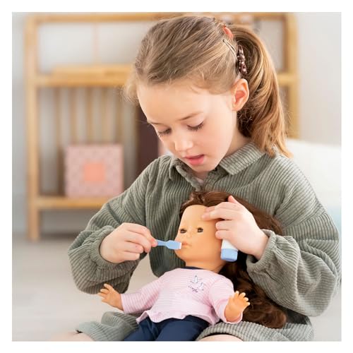 Corolle Ma Zahnputzset, blau, 3 Teile, Zahnbürste, Zahnpastapasta, Becher, für alle 36cm MaCorolle Puppen, ab 4 Jahren