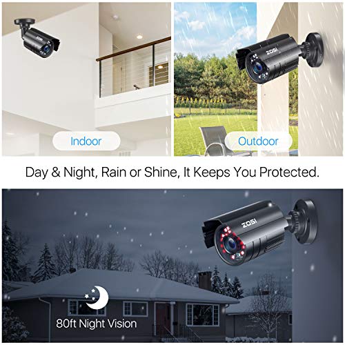 ZOSI 1080P Security Camera System with8KN211B41T CAMERA SECURITY