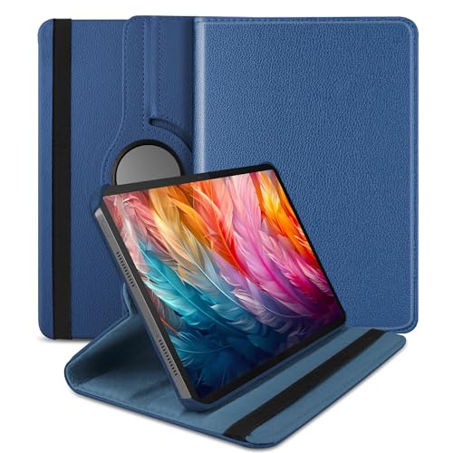 Image of TGK 360 Rotatable Smart Flip Cover for Lenovo Idea Tab Pro 12.7 Inch 2025 TB-373FU TB-375FC Tablet Case (Dark Blue)