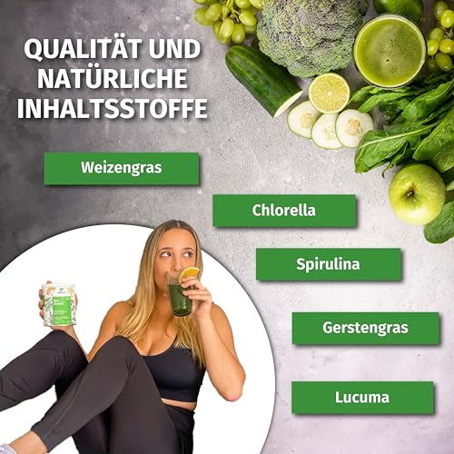 Nature's Finest BIO Detox Superfood Mix - Pulver zur Entgiftung des Körpers mit Hohem Protein, Ballaststoff, Eisen und Vitamin C - Vegan, 125 g