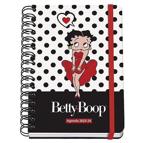 Dohe - Agenda Escolar 2023-2024 - Septiembre A Junio - Semana Vista - Tamaño 15X21 Cm (A5) - Bilingüe: Español E Inglés - Material Escolar - Betty Boop