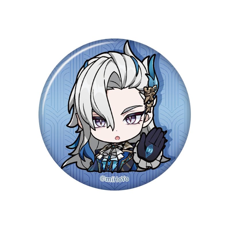 Genshin Impact Chibi Emoticon Series Fontaine Badge - Neuvillette