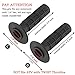 Onway Motorcycle Hand Grips for ATV Polaris Arctic Cat Suzuki Yamaha with Soft TPR Material, Black