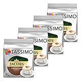 4 Packungen Tassimo Cappuccino, Rainforest Alliance zertifiziert mit 16 T-Discs für 8 Portionen
