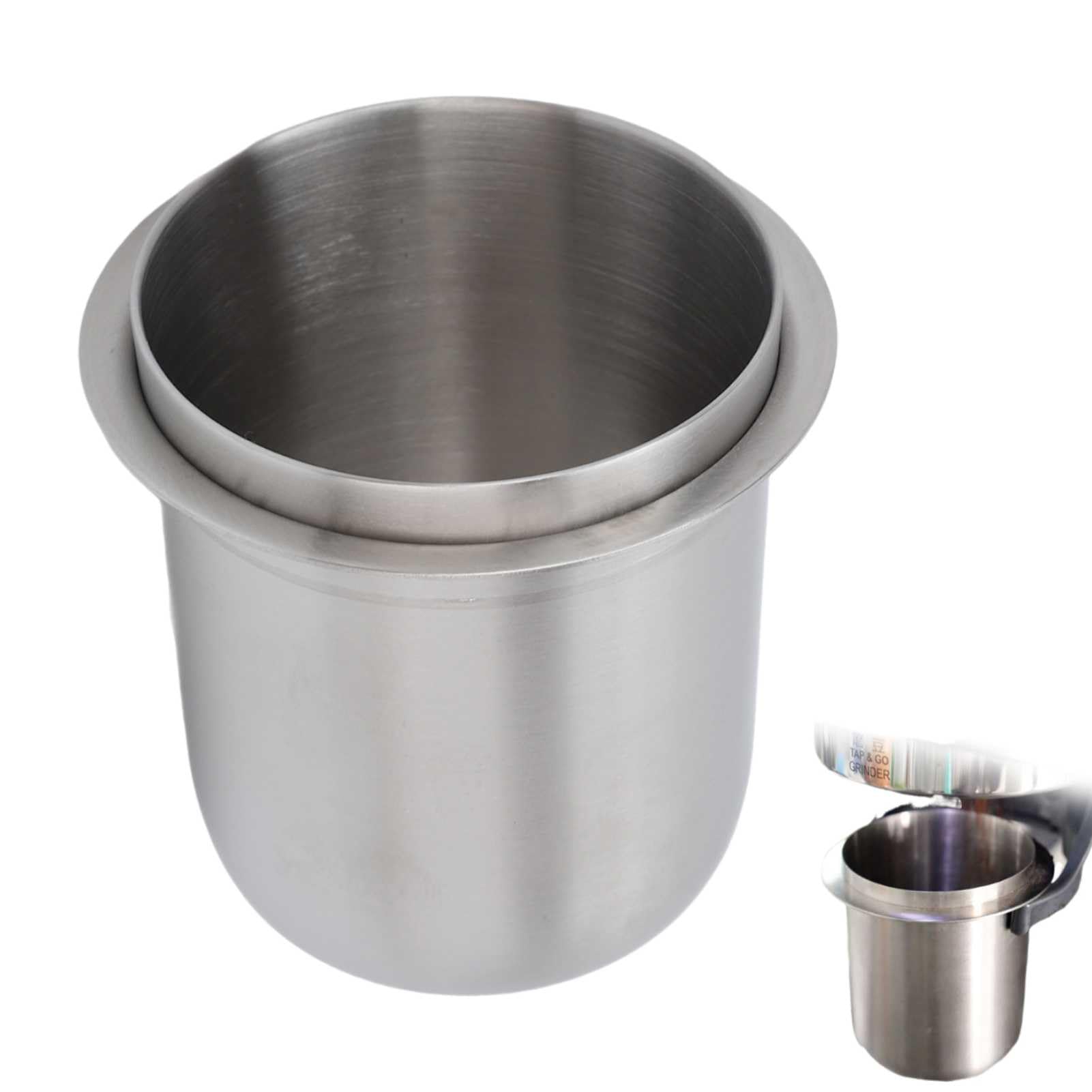 58mm Dosing Cup 150ml Espresso Coffee Portafilter Espresso Coffee Dosing Cup 58mm Stainless Steel Universal Accessrioes for Barista Home Cafe