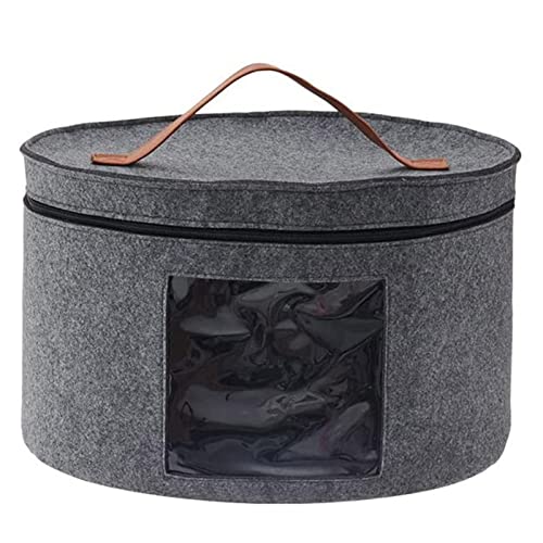 Eayoly Caja de Almacenamiento de Sombreros, Sombrerera de Fieltro con Doble asa Diseño de Portada...