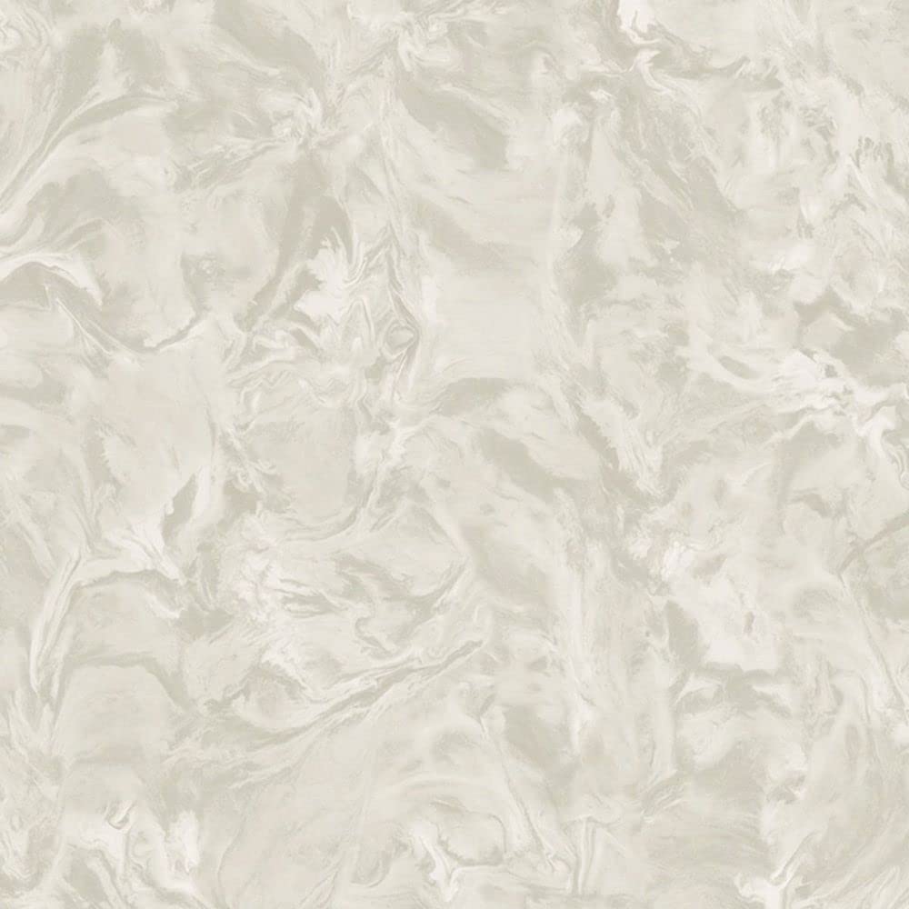 Lusso Liquid Glitter Marble Vinyl Wallpaper Cream/White - Belgravia 304
