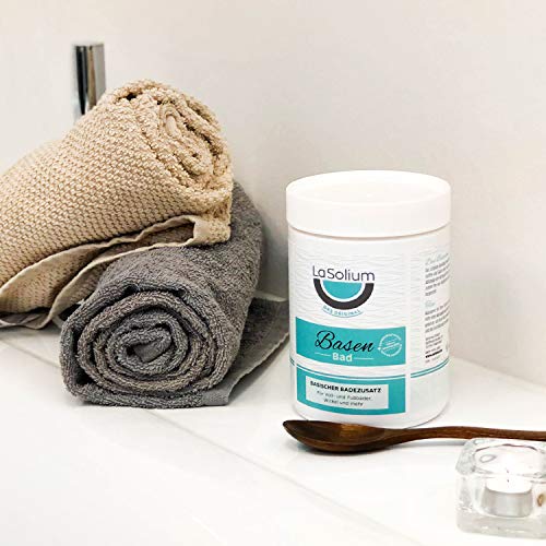 LaSolium Basenbad, Basisches Badesalz zur Entsäuerung, DERMATEST SEHR GUT, 650g