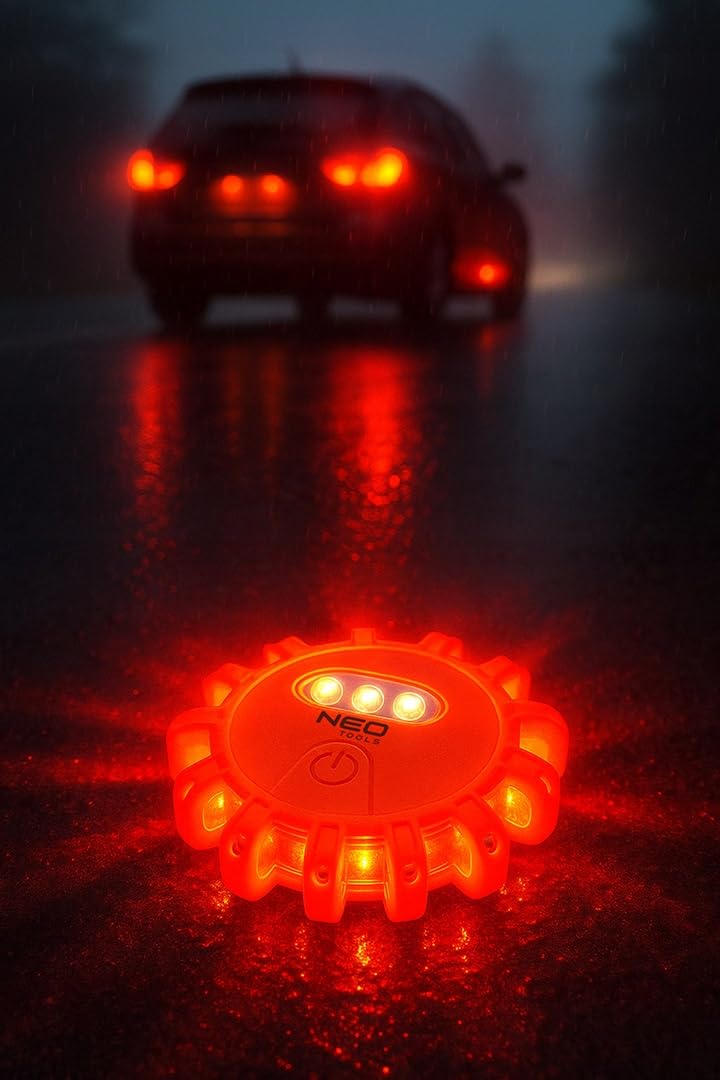 Flara drogowa lampa ostrzegawcza samochodowa światło awaryjne LED magnes