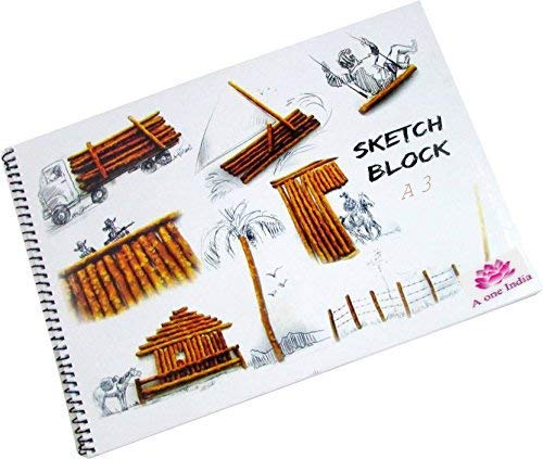 AoneIndia Sketch Drawing Book (42cm X30cmX 3cm) A3