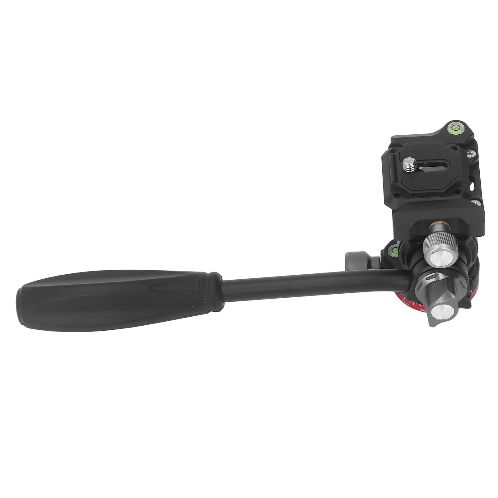 Cabeza de trípode panorámica, Cabeza de Bola hidráulica para videografía con Fluido, Compatible con cámaras SLR y DSLR, rotación de 360 Grados, construcción en aleación de Aluminio