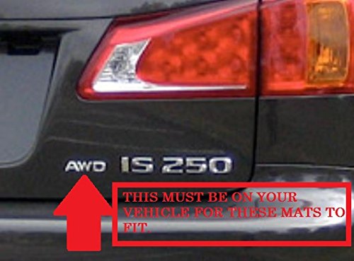 LEXUS OEM Factory All Weather Floor MAT Liner Set 14-18 IS350 IS250 IS300 AWD