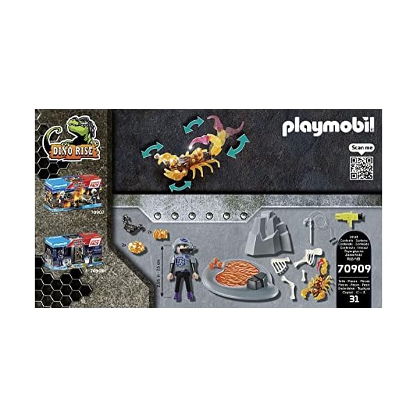 PLAYMOBIL Dino Rise 70909 Starter Pack Kampf gegen den Feuerskorpion, Spielzeug für Kinder ab 5 Jahren – Bild 5