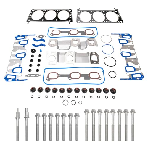 Image of TRQ Engine Cylinder Head Gasket & Bolt Set for Chevrolet Equinox Pontiac Torrent V6 3.4L