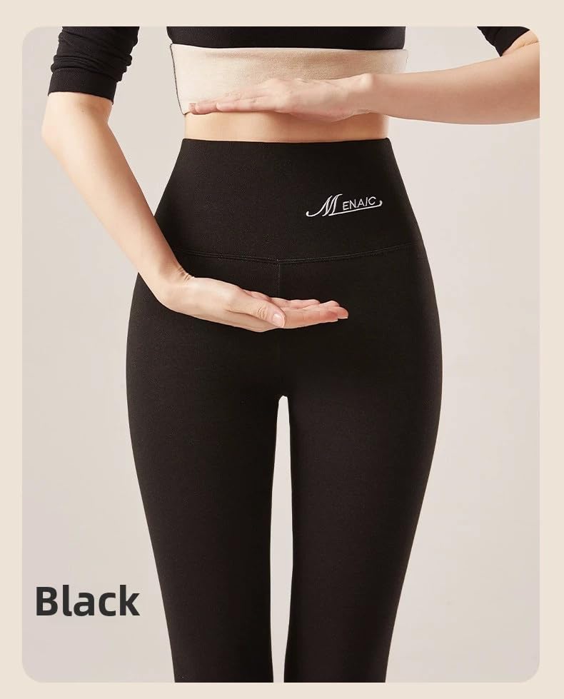 Image of Celary Women's Nude Fleece Lined Leggings - Winter Warm Pantyhose Look, Thermal Tights, Soft & Stretchable Winter Stockings