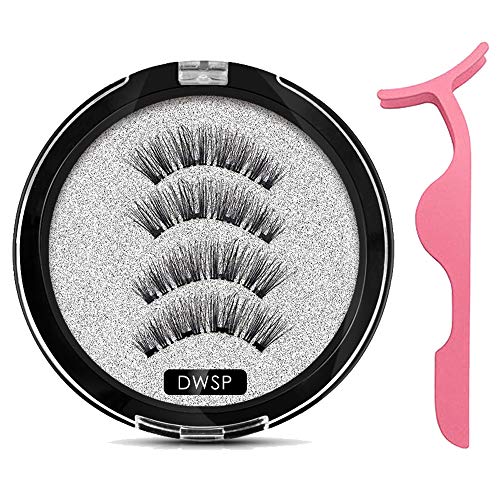 Magnetic Eyelashes With 4 Magnets Magnetic Lashes Natural False Eyelash Magnet Lashes With Eye Lash Applicator