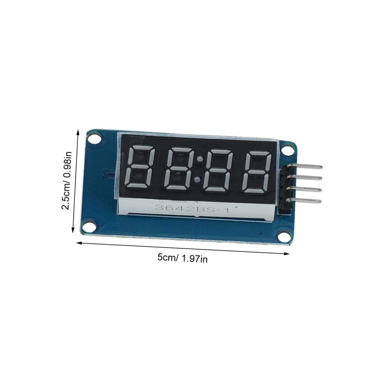 BRIGHTFUFU 1pcs Digital Tube Display Module 4 Bits Led Clock Tube Module for 5v/3.3v Level Control Interface