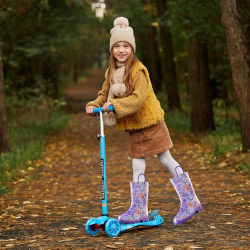 Nickelodeon Paw Patrol Girls' Waterproof PVC Rain Boots with Easy-On Handles – Toddler & Little Kid Sizes3