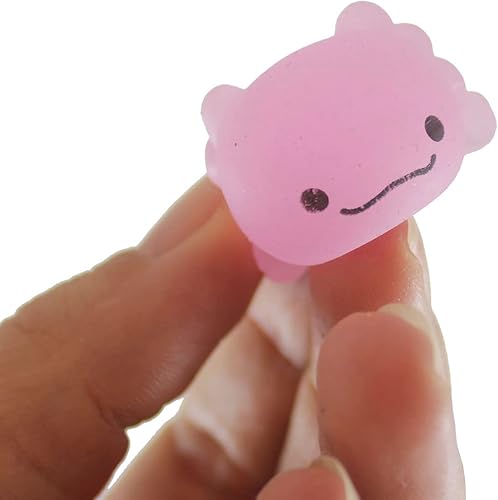 Miniatura 7 de Juego de 12 animales blandos de ajolote Mochi  Kawaii  Lindos juguetes envueltos individualmente en caja  Sensorial, Estrés, Fidget Party Favor Toy
