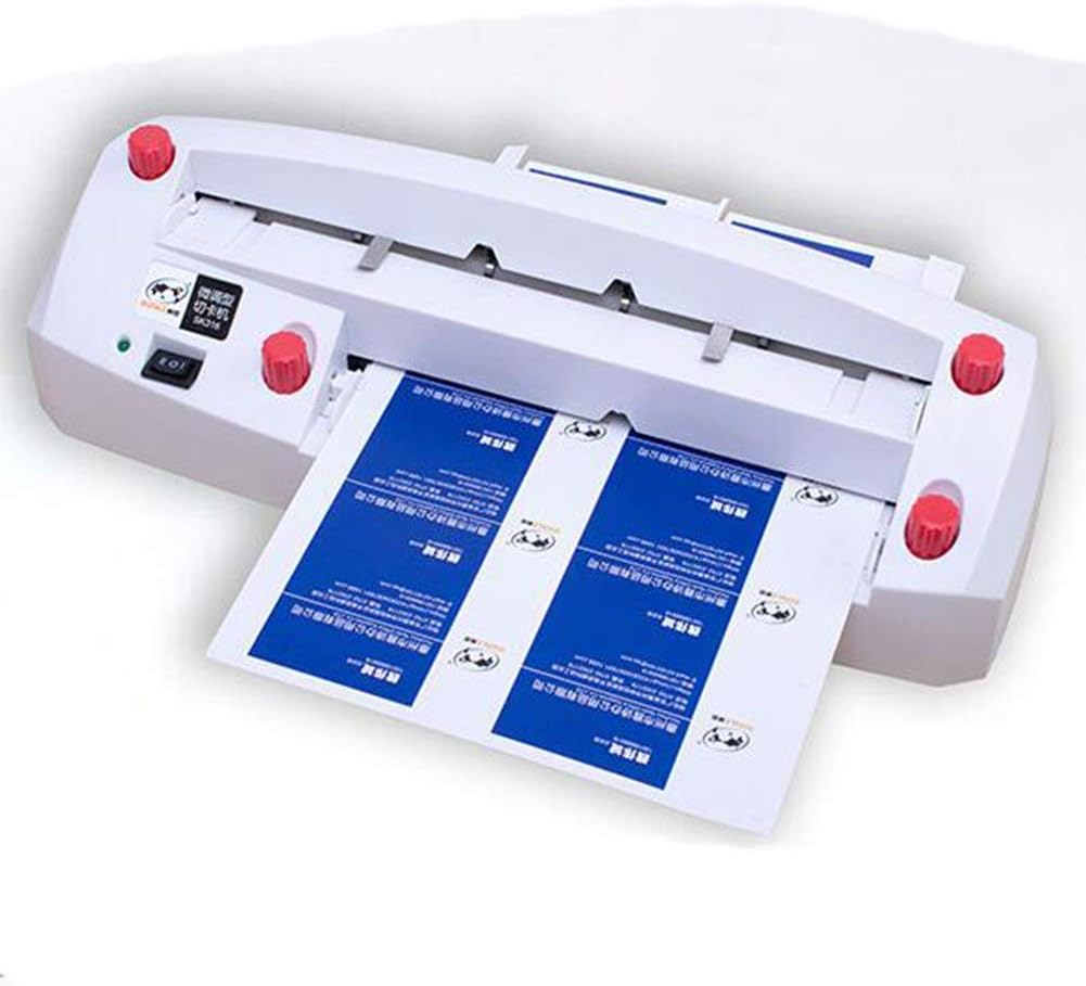Business Card Cutter, Automatic Binding Machine, Electric Card Cutter, Adjustable Business Card Cutter for 8.9 x 5.1 cm Cards