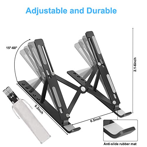 JARLINK-Adjustable-Laptop-Stand-Foldable-Aluminum-Desktop-Laptop-Riser-Compatible-with-MacBook-Air-Pro-HP-Lenovo-Dell-More-Tablet-up-to-156-inches-Black