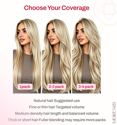 Image of Moresoo 24 Inch Microlink Hair Extensions, Feather Tip, Golden Beige Blonde