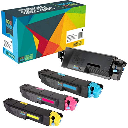 Do it wiser kompatible Toner als Ersatz für Kyocera ECOSYS TK-5140 M6530cdn P6130cdn M6030cdn TK-5140K TK-5140C TK-5140M TK-5140Y (4er-Pack)