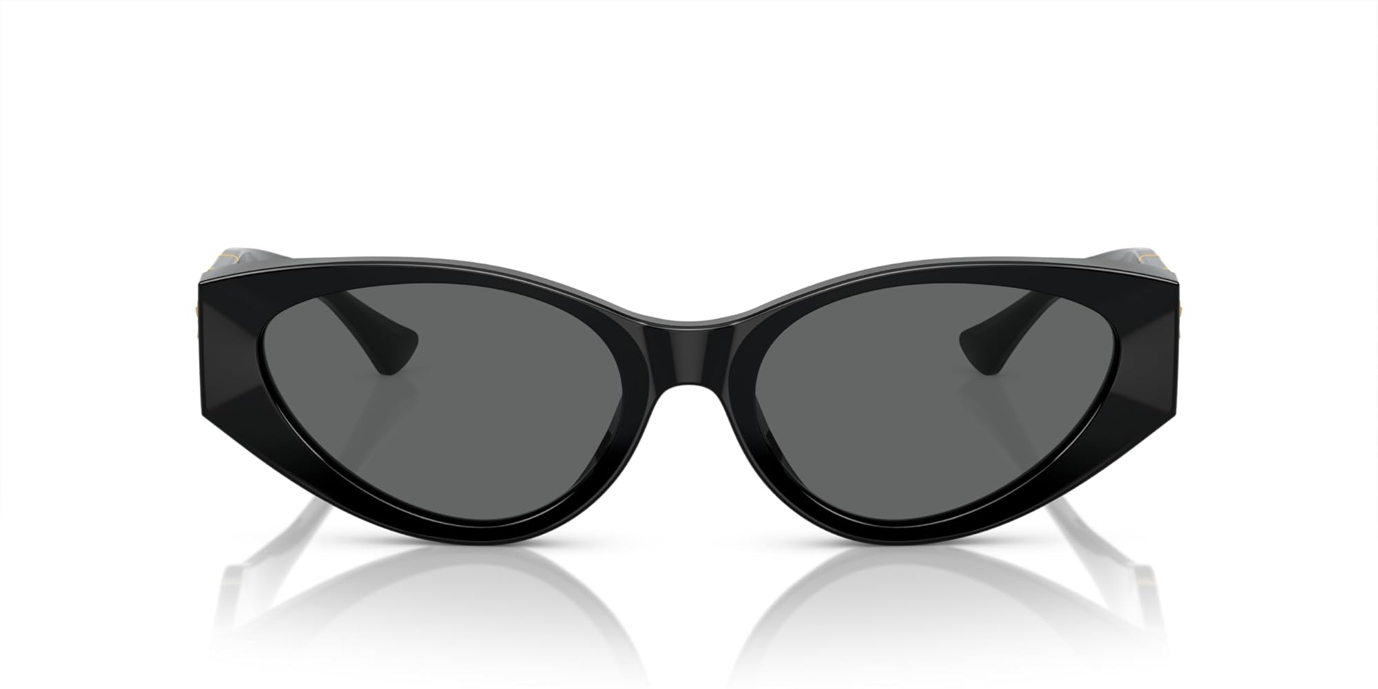 Versace Woman Sunglasses Black Frame, Dark Grey Lenses, 55MM