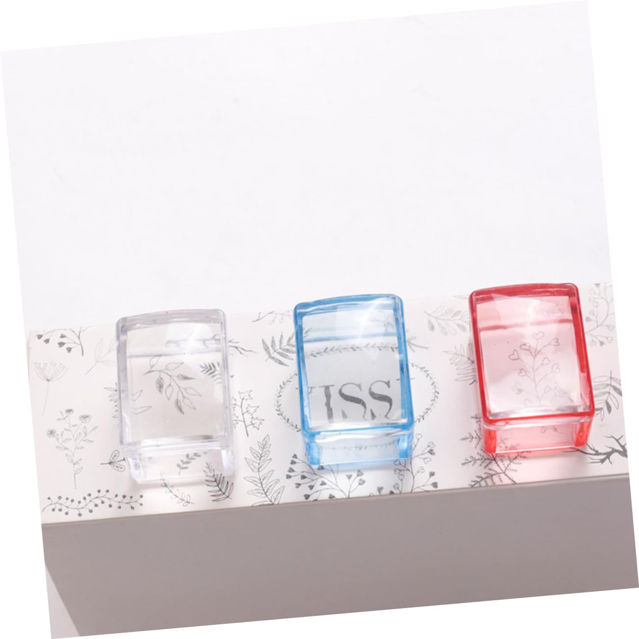 FRCOLOR 12 Piezas Sello De Uñas Juegos De Uñas Estampador De Uñas Francés Arte De Manicura Herramienta De Bricolaje De Arte De Uñas Estampadores De Uñas Simples Gel De Uñas Gel De Sílice