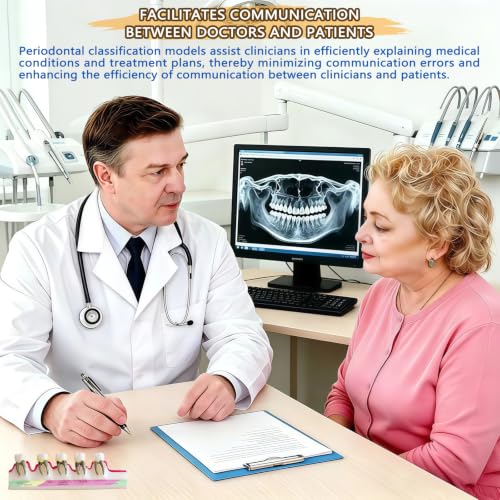 Image of Periodontal Disease Classification Model, 5-Stage Dental Anatomy Model for Dental Education,Dental Training,Demonstrations,Oral Care Education