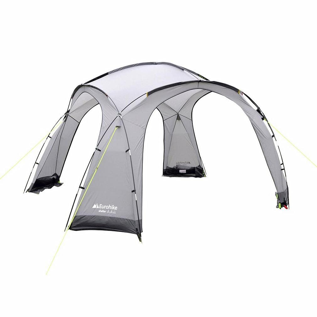 Eurohike Waterproof Dome Event Shelter 3.5m x 3.5m, Gazebo, BBQs, Garden Parties, Festival Essentials, Camping Shelter, Camping Equipment, Camping Accessories, Grey, One Size