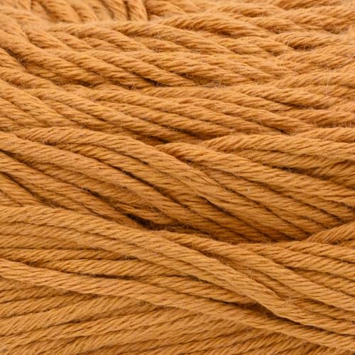 Image of Lion Brand Yarn, Coboo Cotton Blend Crochet Yarn, Amber, Orange, 1 Pack
