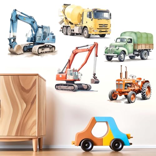 Vinilos decorativos construcción para habitación de niños