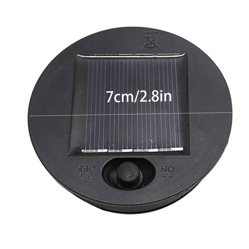 2PCS 7cm LED Solar Lights Replacement Top Solar Panel Lid Lantern Bulb Replacement Part
