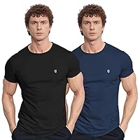 Kit 2 Camiseta Masculina Camisas 100% Algodão Premium Slim Basicas MP