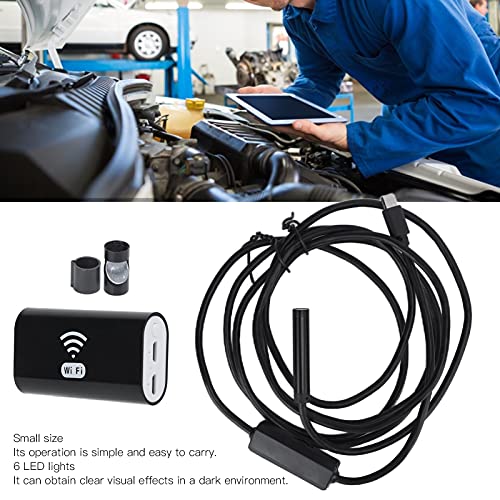 F99 8Mm Industrial Endoscope Led Wireless Inspection Camera Hard Wire High Definition Wifi Boroscope For Equipment Maintenance(2M) #TOP3
