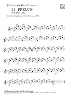 RICORDI CARULLI F. - 24 PRELUDI PER CHITARRA DALL'OP 114 - GUITARE Tuition books & learning materia Acoustic guitar 0041827465 Book Cover