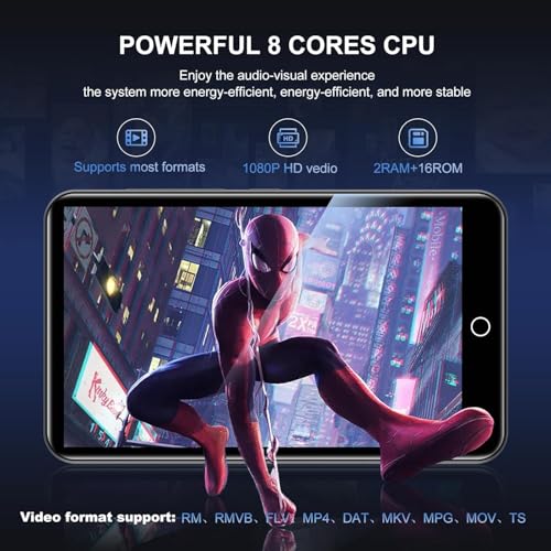 Image of MP3 Player with Bluetooth and WiFi, ZAQE 80GB Storage & Android OS, 4 inch Touch Screen, FM Radio, Kids MP3 & MP4 Player with Spotify Google Play Store, Portable Media Player