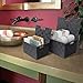 Sorbus Storage Basket with Lid, Mesh Hand-Woven Basket, Decorative Storage Boxes with Lids, Wicker Basket Organizers for Storage (Variety Pack of 3 - Grey)