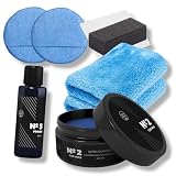 NEOWAX No. 2 Car Wax + NEOWAX No.5 Primer Exclusive Set | Primer & Wax | Graphene Primer Nano Coating 50ml - Autolack Versiegelung - Keramikversiegelung Coating Wax | 22 Teile Set