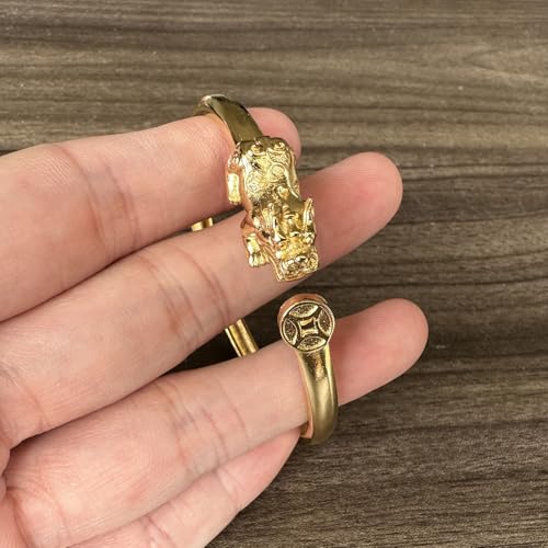 Fashion 18K Gold Plated Feng Shui Pi Xiu Open Cuff Bracelet4