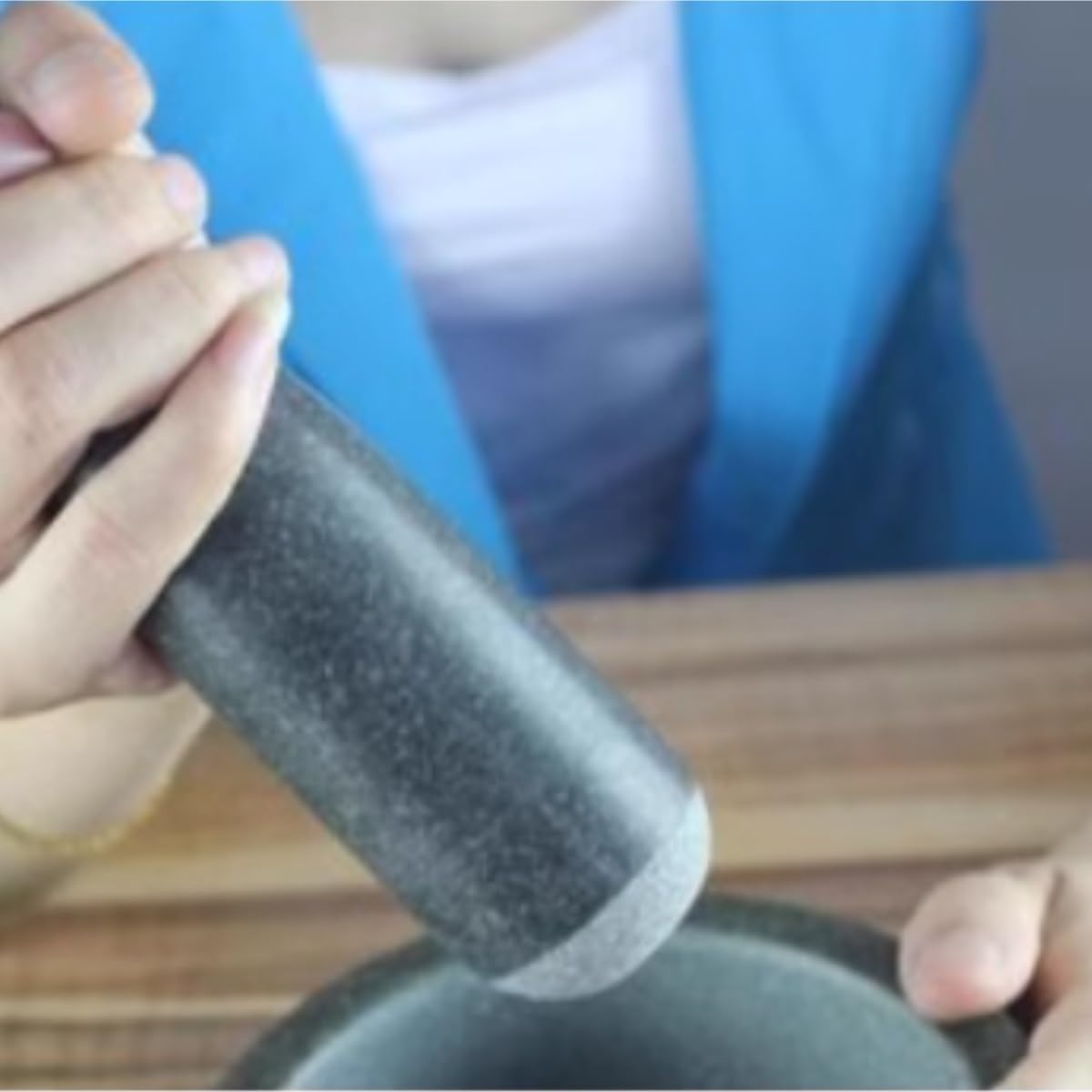 2-Teiliges Set Mit Stößel Bluestone Knoblauchstampfer Haushalt Knoblauchpresse Küche Grinder Stößel Set Küchengerät Für Gewürze