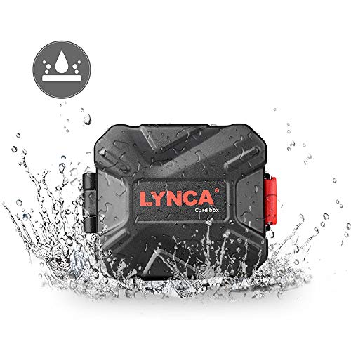 Lynca Memory Card Case Holder, Memory Card Hard Protector Case Professional Water-Resistant Anti-Shock Camera Card Storage Box For 3 Sd Cards 2 Tf/Micro Sd Cards 2 Cf Cards 2 Xqd Cards #TOP7