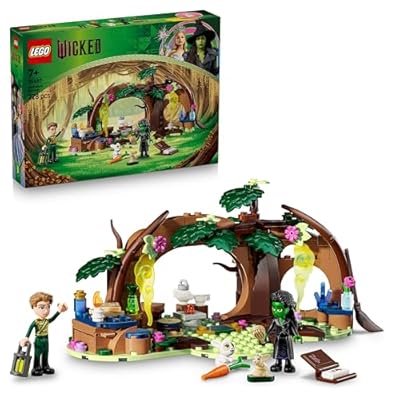 LEGO Wicked Elphabas Versteck - Wald Bauset mit 2 Minifiguren und 2 Tierfiguren mit Zubehör – Modellbau Spielset zum Sammeln - Kinder Geschenk für Mädchen  Jungen & Filmfans ab 7 Jahren - 75687