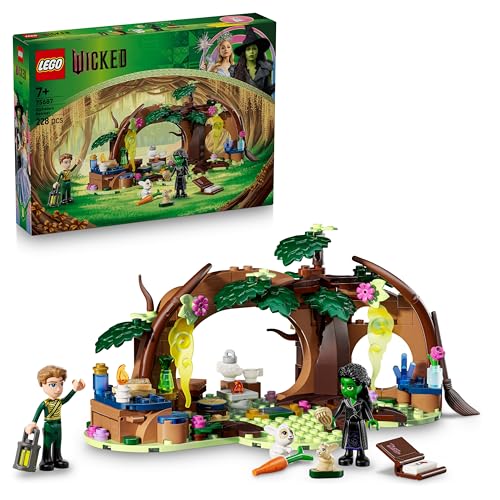 LEGO Wicked Guarida de Elphaba - Bosque con 2 Mini Muñecos Inc. Fiyero, 2 Animales de Juguete y Accesorios - Regalo para Niñas de 7+ Años y Fans de Las Películas 75687